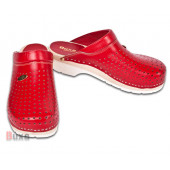 Zdravotné topánky FPU11 Červené / Biela guma